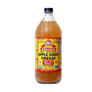 น้ำส้มสายชู ออแกนิค แอปเปิ้ล แบรค bragg  apple cider vinegar 946ml