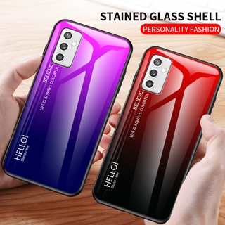 เคสโทรศัพท์กระจกไล่โทนสีสําหรับ Samsung Galaxy M52 5G