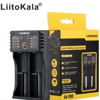 เครื่องชาร์จ LiitoKala Lii-202 เครื่องชาร์จถ่าน Li-Ion 18650 18350 16340 14500 26650 Ni-MH Ni-Cd AA AAA