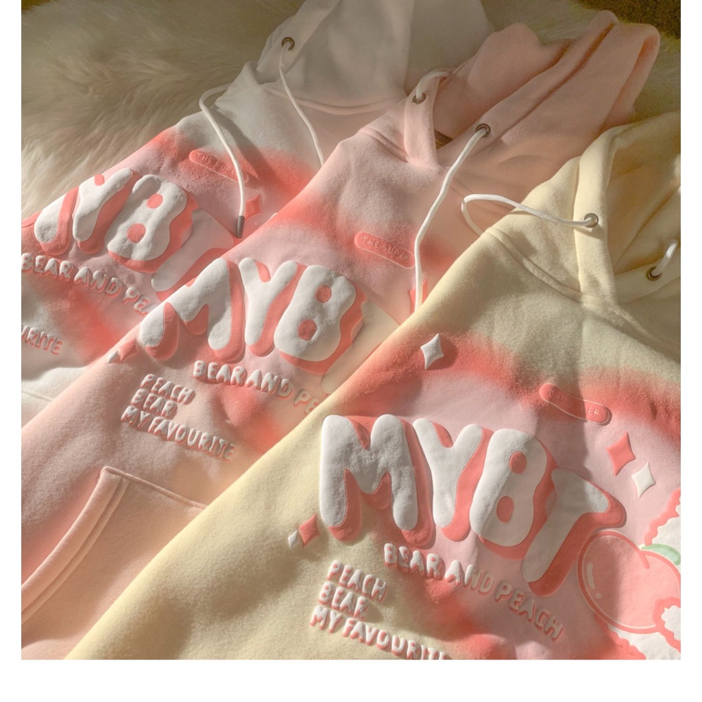 ป่าสบาย ๆเสื้อกันหนาวมีฮู้ดสไตล์เกาหลีฮาราจูกุเสื้อกันหนาวผู้หญิงเสื้อแจ็คเก็ตพิมพ์ลายหลวมพลัสไซส์