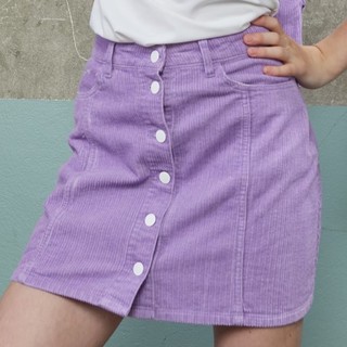 KAYASIS~❤️ | DM06 - Misty Lilac Corduroy Mini Skirt