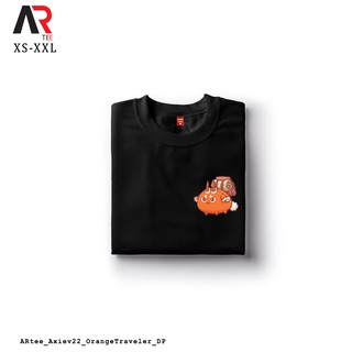 เสื้อยืดวินเทจ - AR Tees Axie Infinity Orange นักเดินทางเสื้อเชิ้ตที่กําหนดเอง Unisex Tshirt สําหรั