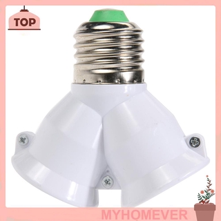 Myhomever 2 In 1 อะแดปเตอร์ซ็อกเก็ตใส่หลอดไฟ E27