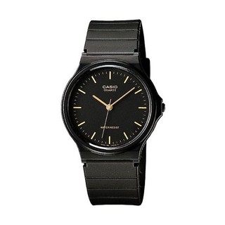 Casio Standard สีดำ สายเรซิ่น รุ่น MQ-24-1E