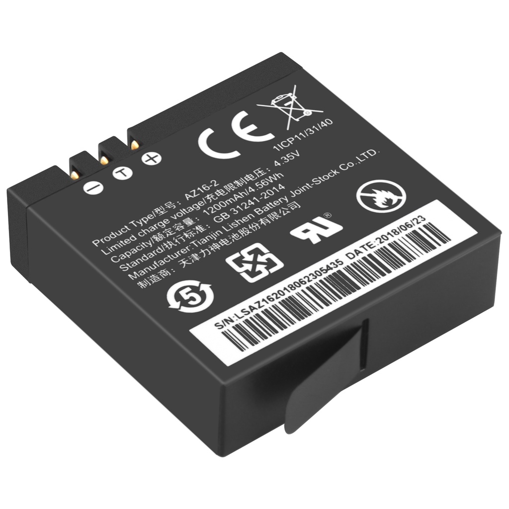 1x AZ16-1 AZ16-2 Replacement Battery for Xiaomi YI 4K 4K+ Yi Lite YI 360 VR Action Not for Discovery