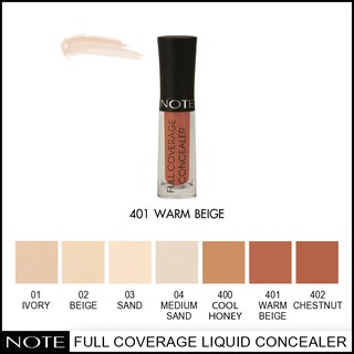 NOTE FULL COVERAGE LIQUID CONCELEAR 401