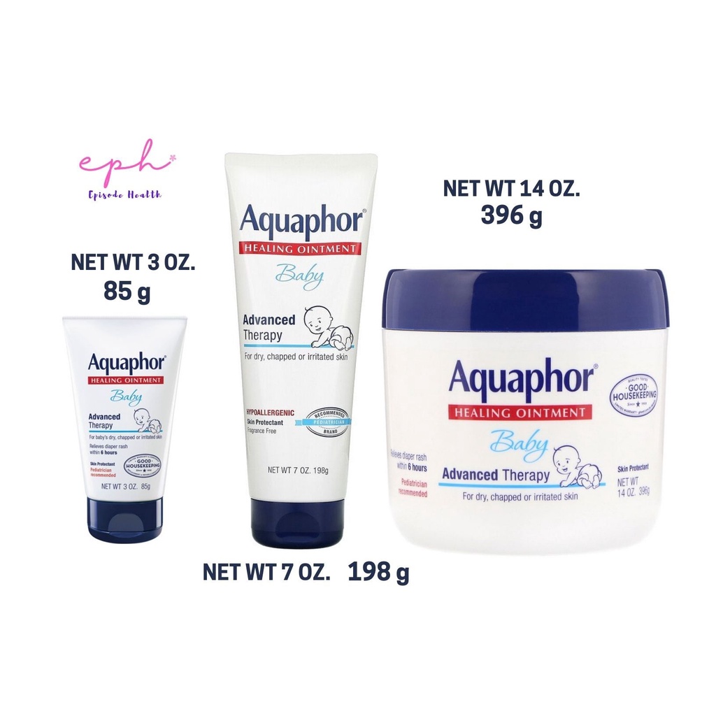 Aquaphor Healing Ointment Baby (85 g, 198 g, 396 g) ครีมบรรเทาผื่นแพ้ผ้าอ้อม