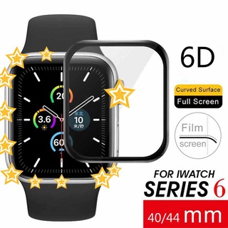 ฟิล์มกระจกนิรภัยกันรอยหน้าจอ 6D สําหรับ Appl-e Watch Series 6 SE 38 40 42 44 มม.