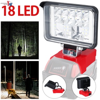 ไฟ LED 3 นิ้ว หมุนได้ 180 องศา สําหรับแบตเตอรี่ลิเธียม Milwaukee M18 20V