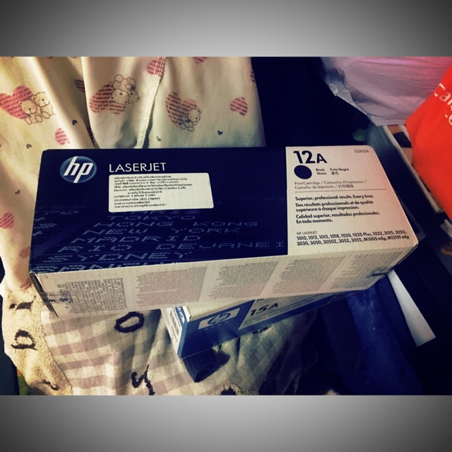 หมึก hp 12a q2612a หมึกแท้ 12A