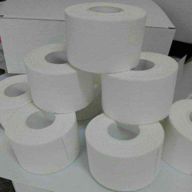 ขนาด กว้าง 3.8 cm เทปเหนียว เทปล็อคข้อต่อ เทปล็อคแบบมีกาว ผ้าพันแผล เทปพันแผล เทปเหนียวพันแผล rigid 