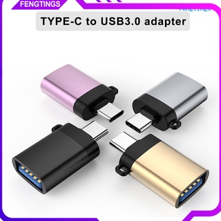 【f1】อะแดปเตอร์สายชาร์จ Otg USB 3.0 เป็น Type-C ขนาดเล็ก แบบพกพา สําหรับโทรศัพท์มือถือ แท็บเล็ต