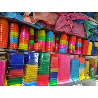 ชามอาหารสัตว์พลาสติก ถ้วยพลาสติก ถ้วยน้ำ ถ้วยอาหารสำหรับแขวนกรงสัตว์เลี้ยง ดูขนาดแต่ละใบจากรูปที่2