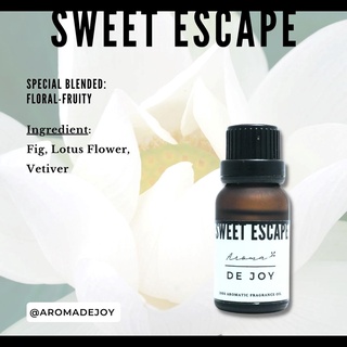 กลิ่น Sweet Escape | น้ำมันหอม Aroma Oil | Aroma De Joy | ขนาด 15 ml