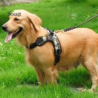 SQ Large Dog Harness Soft Adjustable Training Harness Pet Walk Out Hand Strap Vest