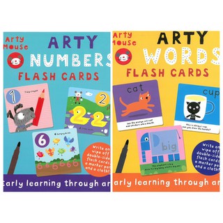 FLASH Cards ARTY Numbers &amp; Words (2กล่อง)