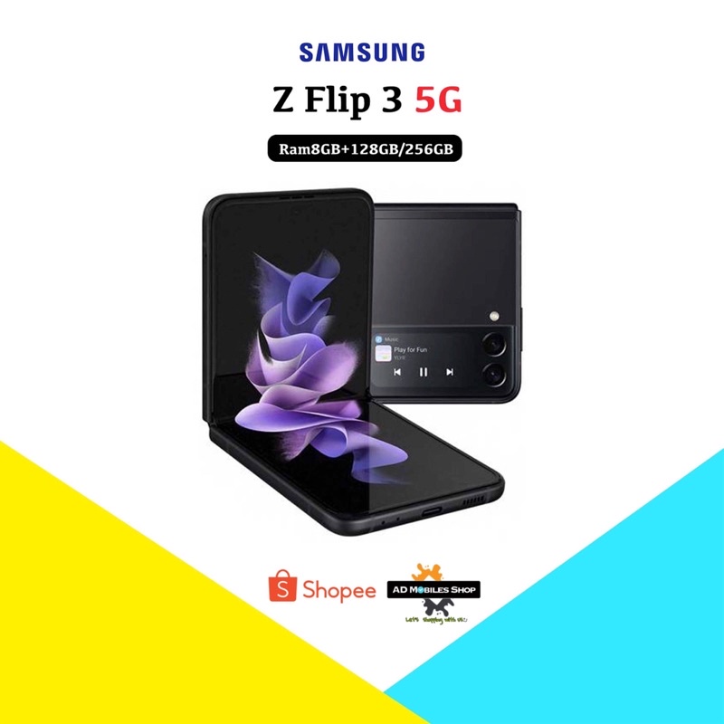 💢New💢 Samsung Z Flip 3 5G (8+128) (8+256GB) Snapdragon 888 Octa Core  เครื่องศูนย์ไทย ประกันศูนย์ไทยทั่วประเทศ