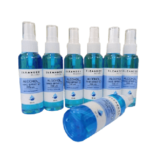 โปรโมชั่น : สเปรย์แอลกอฮอล์กลิ่นแป้งเด็ก 60ml . 75% ขนาด 60ml