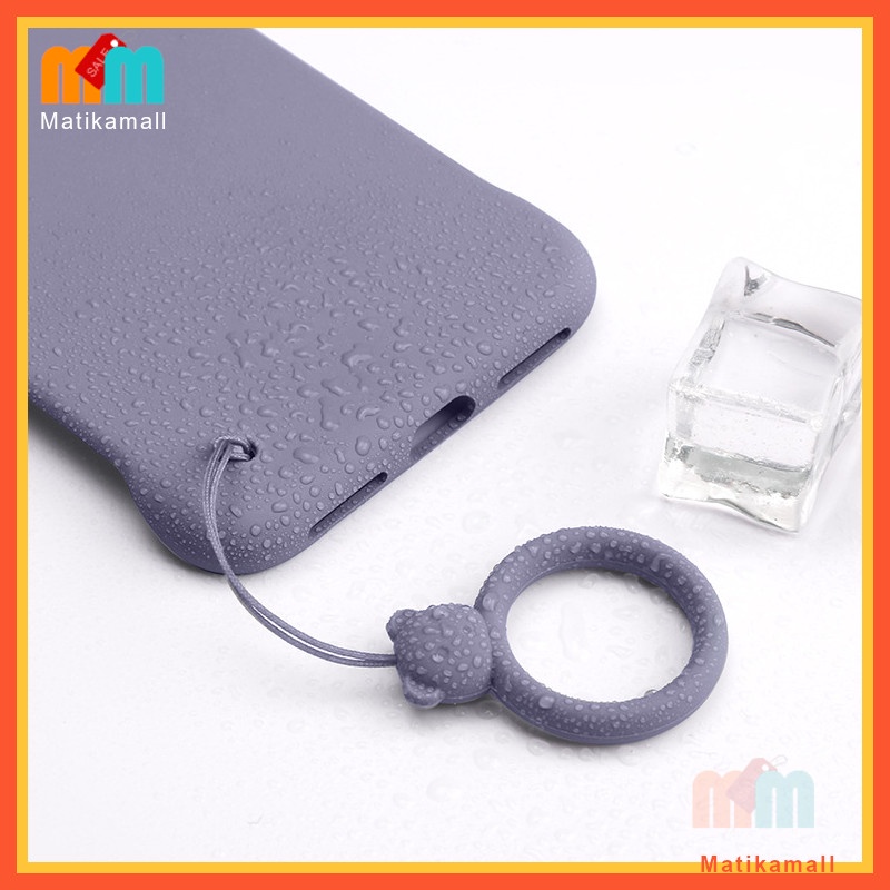 [พร้อมส่ง 1 วัน 🇹🇭] แหวน ซิลิโคน รูป หมี สาย คล้อง ห้อย มือถือ โทรศัพท์ earpods กุญแจ สายห้อยมือถือ Silicone Phone Strap