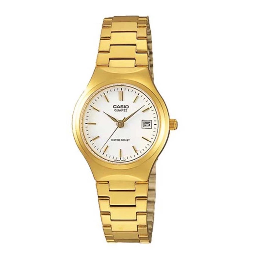 Casio นาฬิกาข้อมือผู้หญิง สายสเตนเลส รุ่น LTP-1170N-7ARDF - Gold