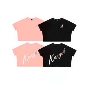 KANGOL T-shirt เสื้อยืดสกรีนโลโก้ KANGOL สีดำ, ชมพู ผู้หญิง 61221009