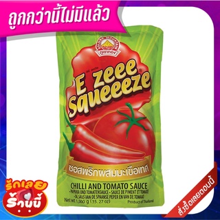 อีซี่สควิช ซอสพริก+มะเขือเทศ 900 กรัม E Zee Squeze Tomato+Chilli 900 g