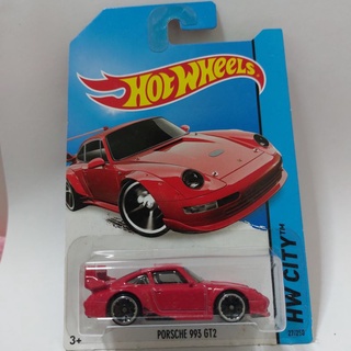 รถเหล็ก Hotwheels PORSCHE 993 GT2 สีแดง (ib27)