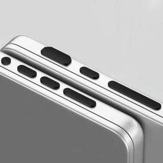 จุกปิดปลั๊กซิลิโคนกันฝุ่นพอร์ตชาร์จ For Macbook Air 13.6 15.3 Pro14 16 M1 M2 M3 M4 M5 2021-2026 Silicone Anti DustPlug