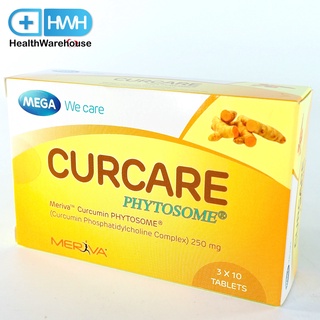 Mega We Care Curcare Phytosome 30 เม็ด เมก้า วี แคร์ เคอแคร์ (สารสกัดจากขมิ้นชันสูตรเข้มข้น)