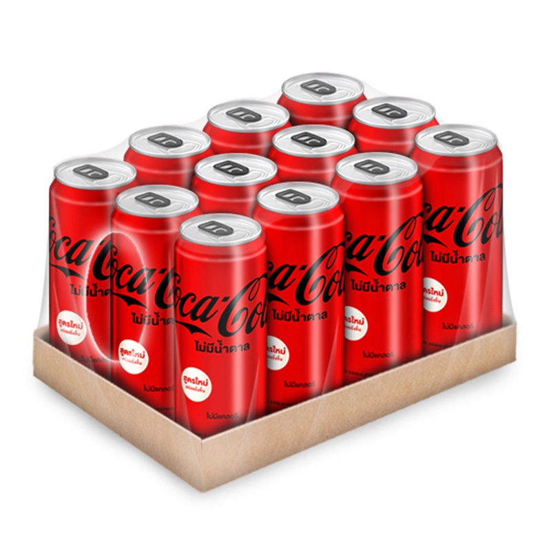 โปรโมชัน! โค้ก น้ำอัดลม สูตรไม่มีน้ำตาล 245 มล. x 12 กระป๋อง Coke Soft Drink No Sugar 245 ml x 12 Cans