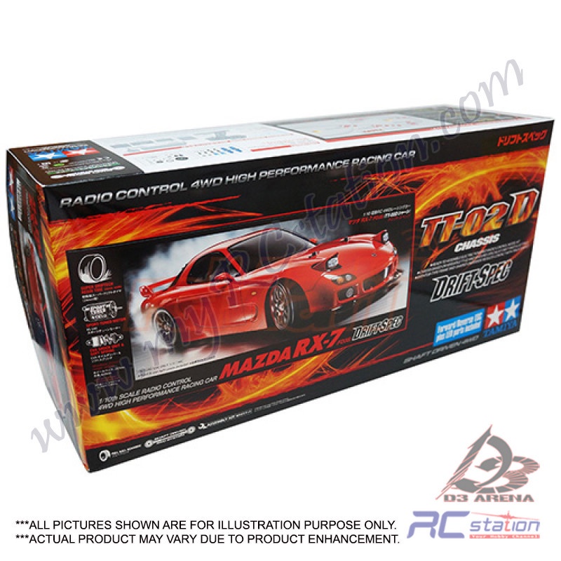Tamiya TT02D 58648 - 1/10 Mazda RX-7 Drift TT-02D [58648]