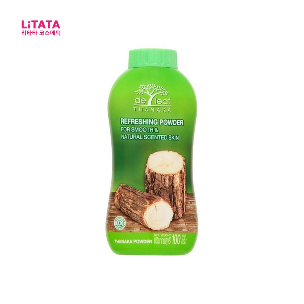 [ของแท้] แป้งฝุ่นทานาคา เดอ ลีฟ ทานาคา พาวเดอร์ De Leaf Thanaka Refreshing Powder 80/180 กรัม