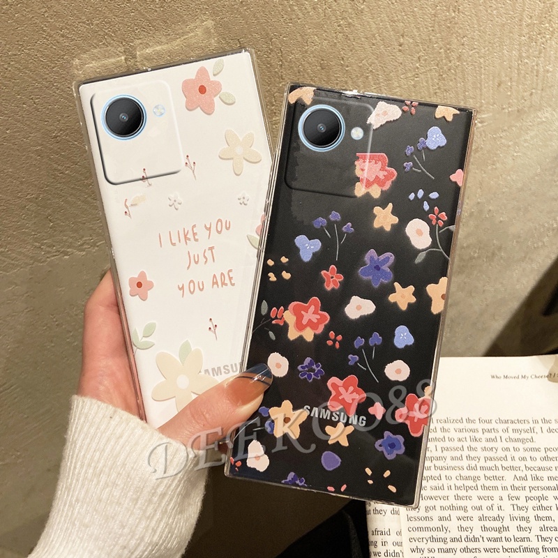 เคสโทรศัพท์มือถือ Realme C30 C31 C35 GT NEO 3 3T 2 9 Pro+ Plus Free Fire Limited Edition 9i Narzo 50 Pro 50A Prime 4G 5G Smartphone Casing TPU Soft Lovely Small Flowers Phone Case Camera Protection Cover #7