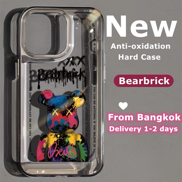 จัดส่งทันที เคสไอโฟน 15 Pro max เคสไอโฟน11/12/13/14/15 Bearbrick Cute Hard Case For iPhone 11,12,13,12PM,13PM,14PM,15