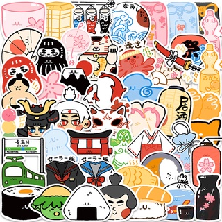 ❉ Japanese Customs &amp; Culture Art Series 02 Q Mascot สติ๊กเกอร์ ❉ 50Pcs/Set Waterproof DIY Fashion Decals Doodle สติ๊กเกอร์