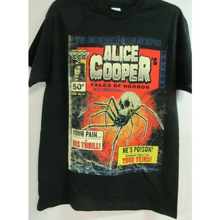 เสื้อยืด พิมพ์ลาย Alice Cooper Merck Tales of Horror Band สําหรับผู้ชายSize S-5XL