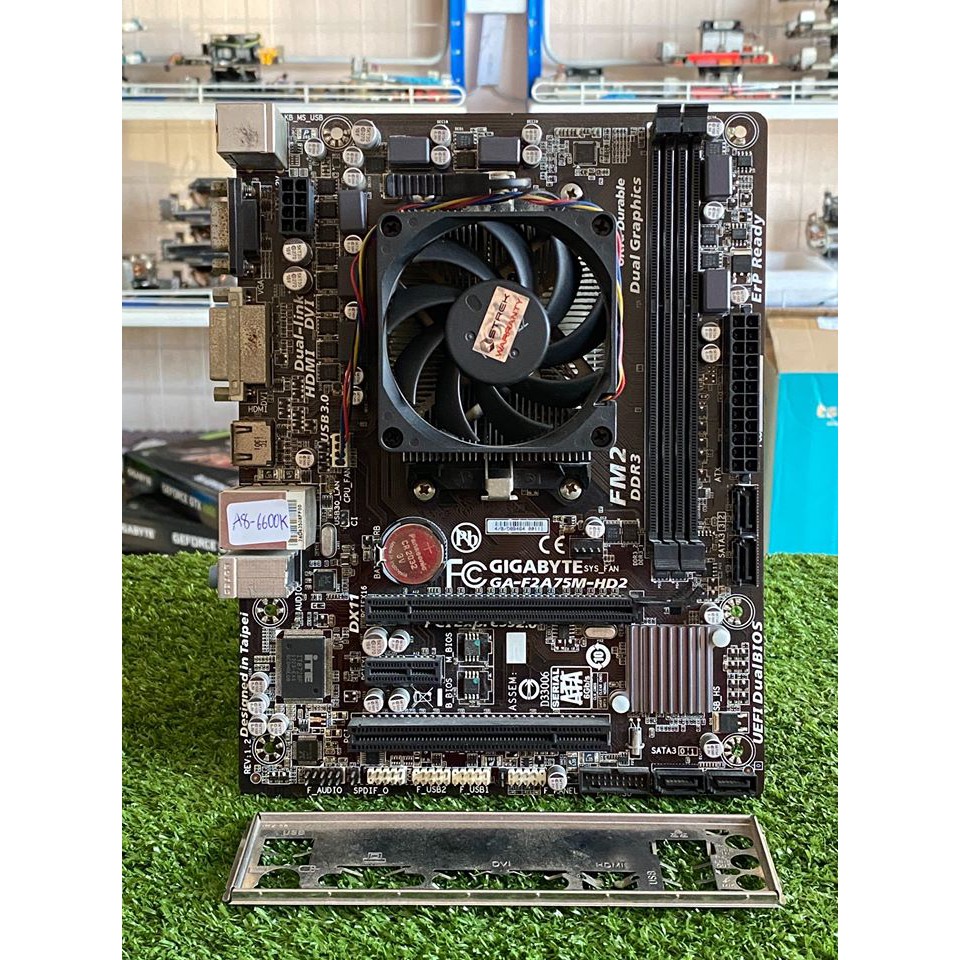 ชุด CPU A8-6600k + Mainboard GA-F2A75M-HD2