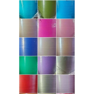 เส้นพลาสติกสานตะกร้า สีพื้น 6 มิล ยกม้วน