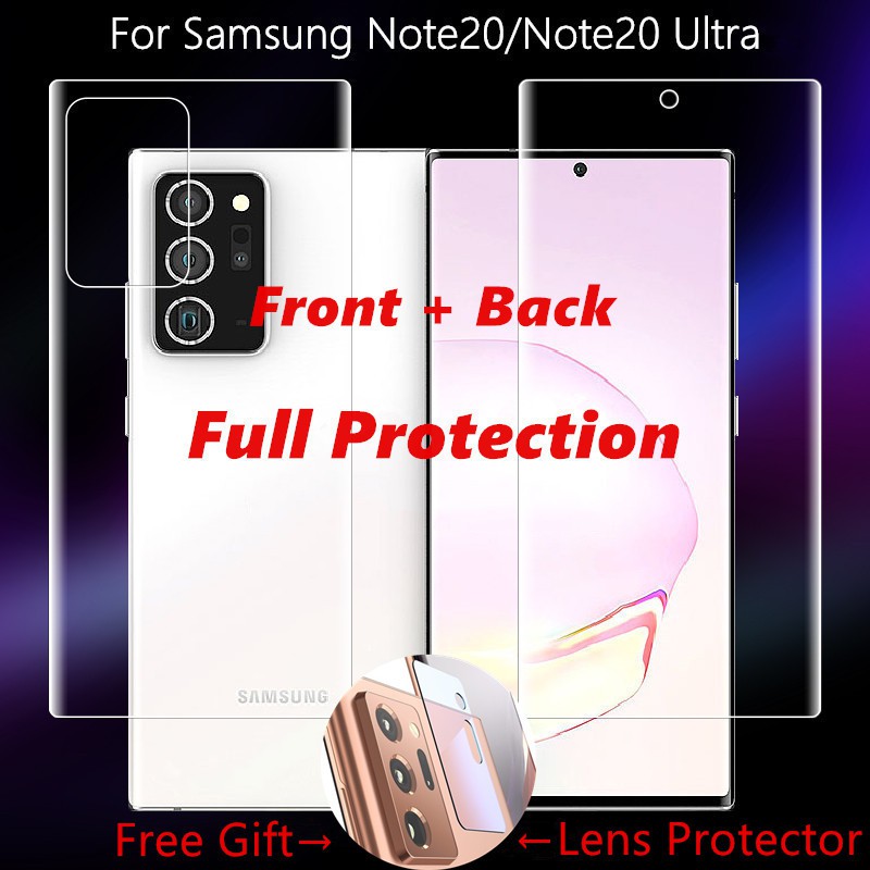 ฟิล์มกันรอยหน้าจอ สําหรับ Samsung Galaxy Note 20 Ultra S 9 S 8 S 10 Plus note20 ultra S9 S8 S10 Plus Soft Screen Protector Film For S20 S21 FE Note 20 Ultra 8 9 10 Plus Lite S10e 5G