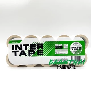 (5ม้วน)เทปกระดาษกาวย่น INTER กว้าง 3/4" ยาว 10หลา