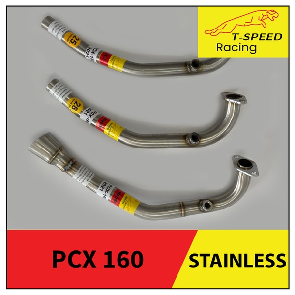 คอท่อ Honda PCX 160 Year 2021 (O2 Sensor) 🔩 Stainless steel แท้ เกรด 304 หนา: 1.2 มิลลิเมตร  มีขนาดใ