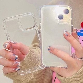 Silicone Hard Space clear case เคสใสงานดี เคสใส เคสสำหรับรุ่น 678/SE20 -14 14plus 14pro 14promax 15 pro max