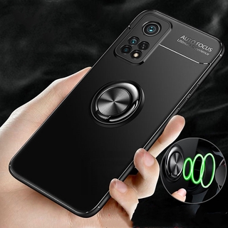 Xiaomi Redmi Note 9 9S Pro Max 9A 9C Mi 10T Pro Poco X3 Magnetic Car Ring Soft TPU Silicone Cover Phone Case