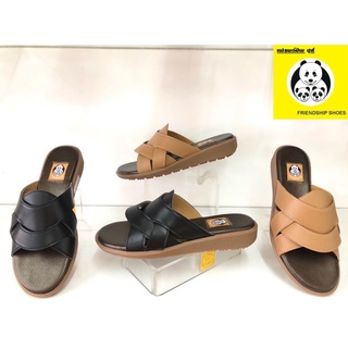 🐼🐼NEW!! *ซื้อ 1 แถม 1 รองเท้าหนังแท้เพื่อสุขภาพตรา Friendshipshoes รุ่น 4562–006 รองเท้าเพื่อสุขภาพ พื้นกันลื่น2