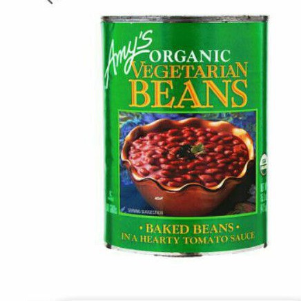 🔥แนะนำ!! Amy's Vegetarian Beans ถั่วขาว ใน ซอสมะเขือเทศ เอมี่ส์ 425 กรัม ราสุดฟิน