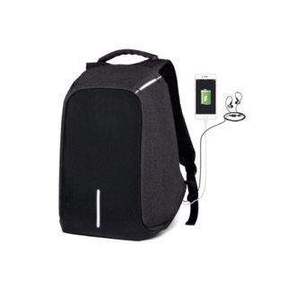 ของแท้ 100% กระเป๋าเป้นิรภัยแล็ปท็อป กันกรีด กันขโมย กันน้ำ Backpack +USB (M-202)