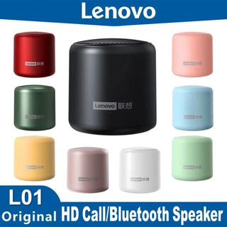 Lenovo L01 ลําโพงบลูทูธไร้สาย คอลัมน์ ขนาดเล็ก แบบพกพา 3D สเตอริโอ เบสเซอร์ราวด์ พร้อมไมโครโฟน