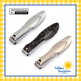 กรรไกรตัดเล็บสแตนเลสเคลือบอัลลอย RHINO เก็บเศษเล็บได้ คมไม่เ…