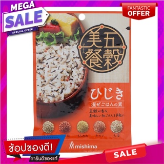 มิชิมะผงโรยหน้าข้าวรสสาหร่ายฮิจิกิผสมธัญพืช5ชนิด 24กรัม Mishima Hijiki Seaweed Flavored Rice Powder Top Mix with 5 Kinds