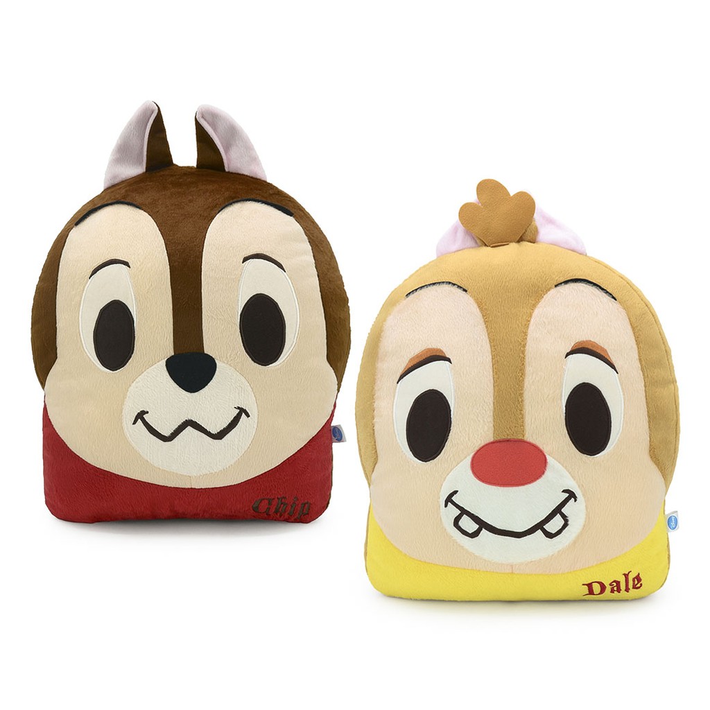 Disney ลิขสิทธิ์แท้ ตุ๊กตา หมอน ซุกมือ ชิป กับ เดล นี่สองพี่น้อง : Chip 'n' Dale